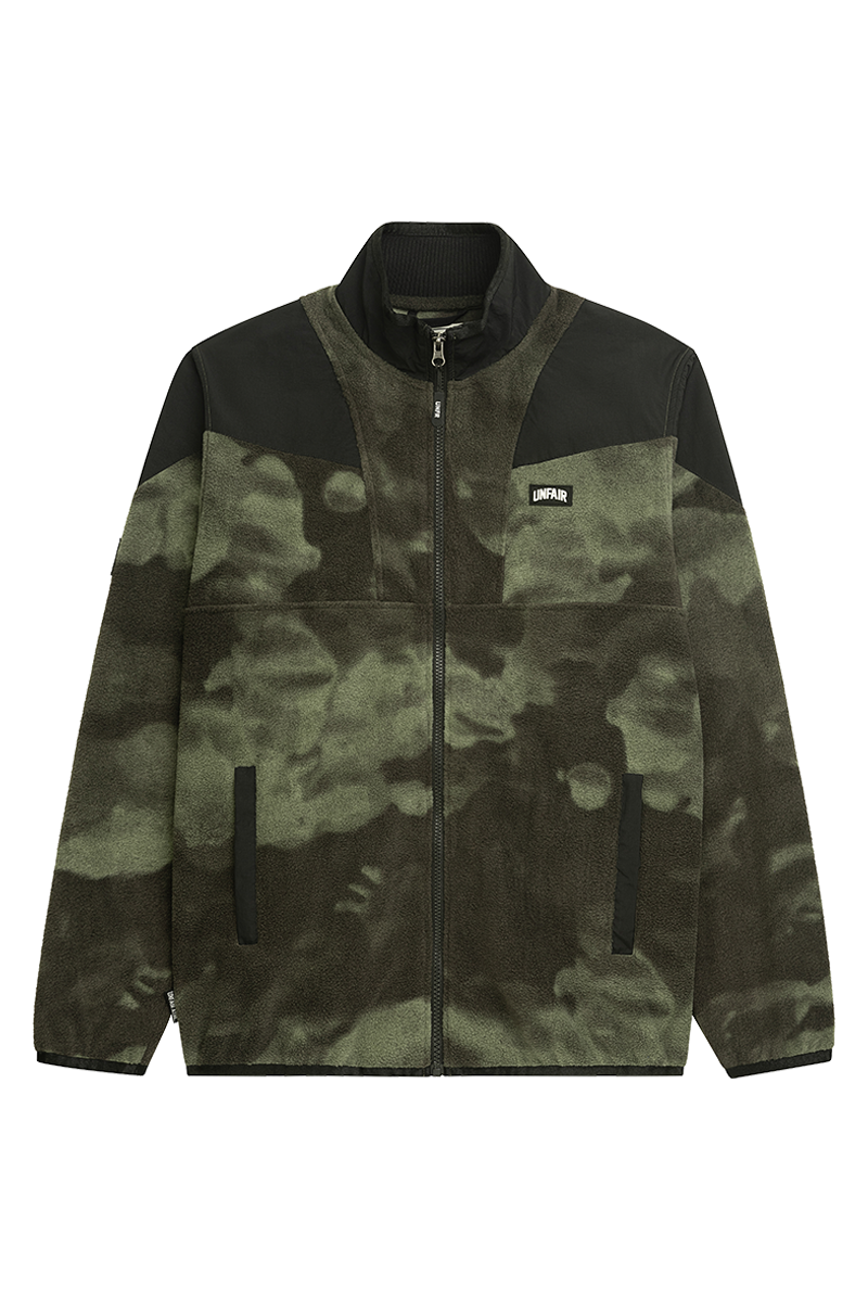 Unfair Athletics Fabric Mix Fleece Jacket Camouflage