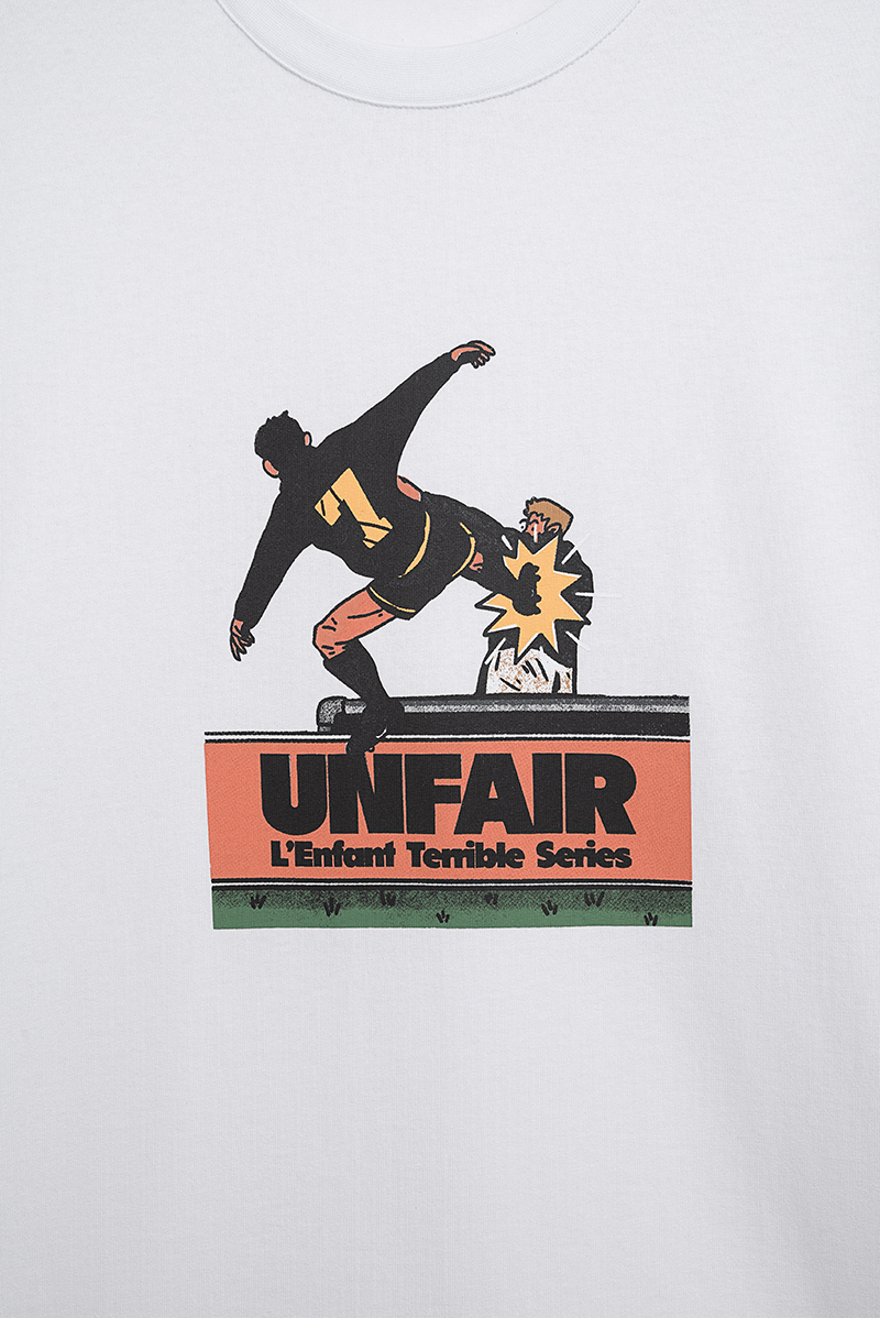 Unfair Athletics Cantona T-Shirt Print Nahaufnahme