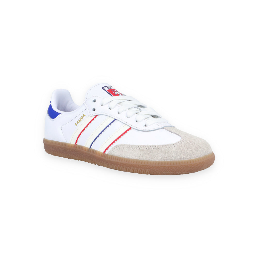 adidas gazelle silver green womens adidas Samba Indoor Shoes, White/Black/Red / 10 main image 1