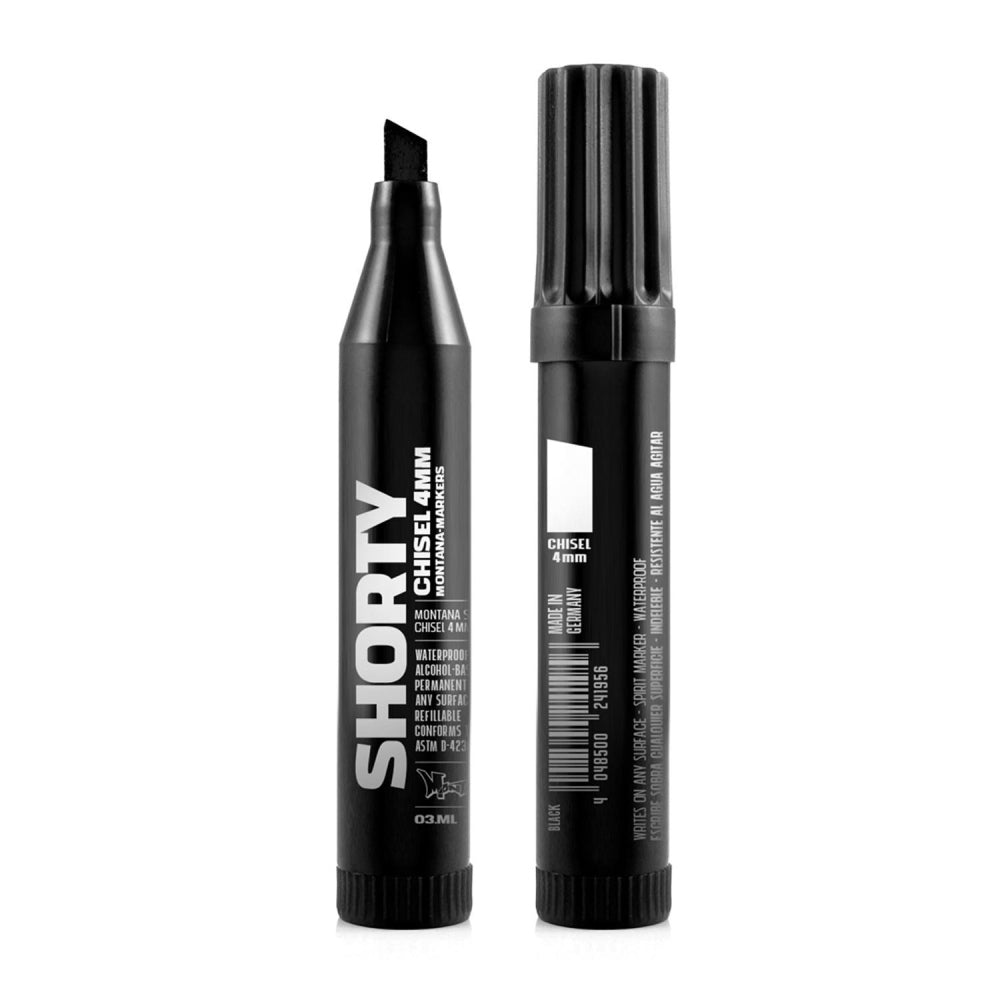 Montana Permanent Shorty Marker 4mm schwarz