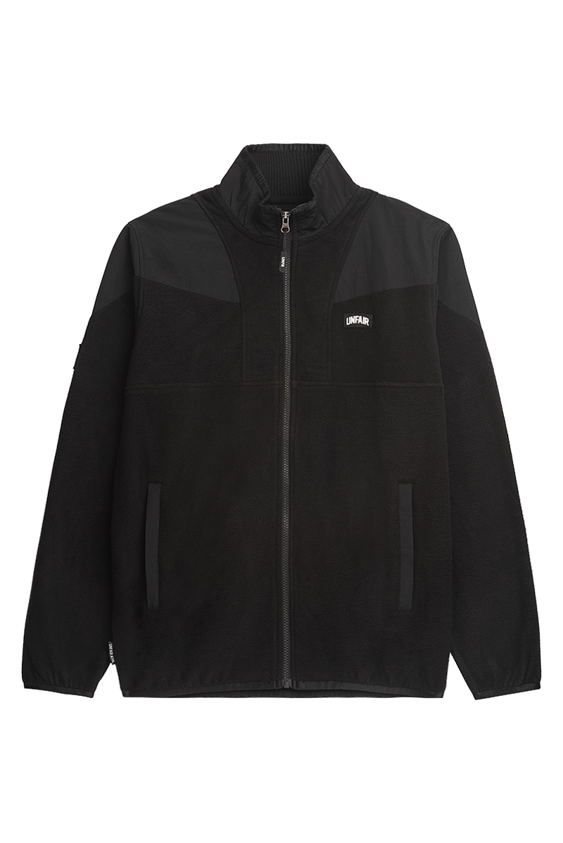 Unfair Athletics Fabric Mix Fleece Jacket Schwarz