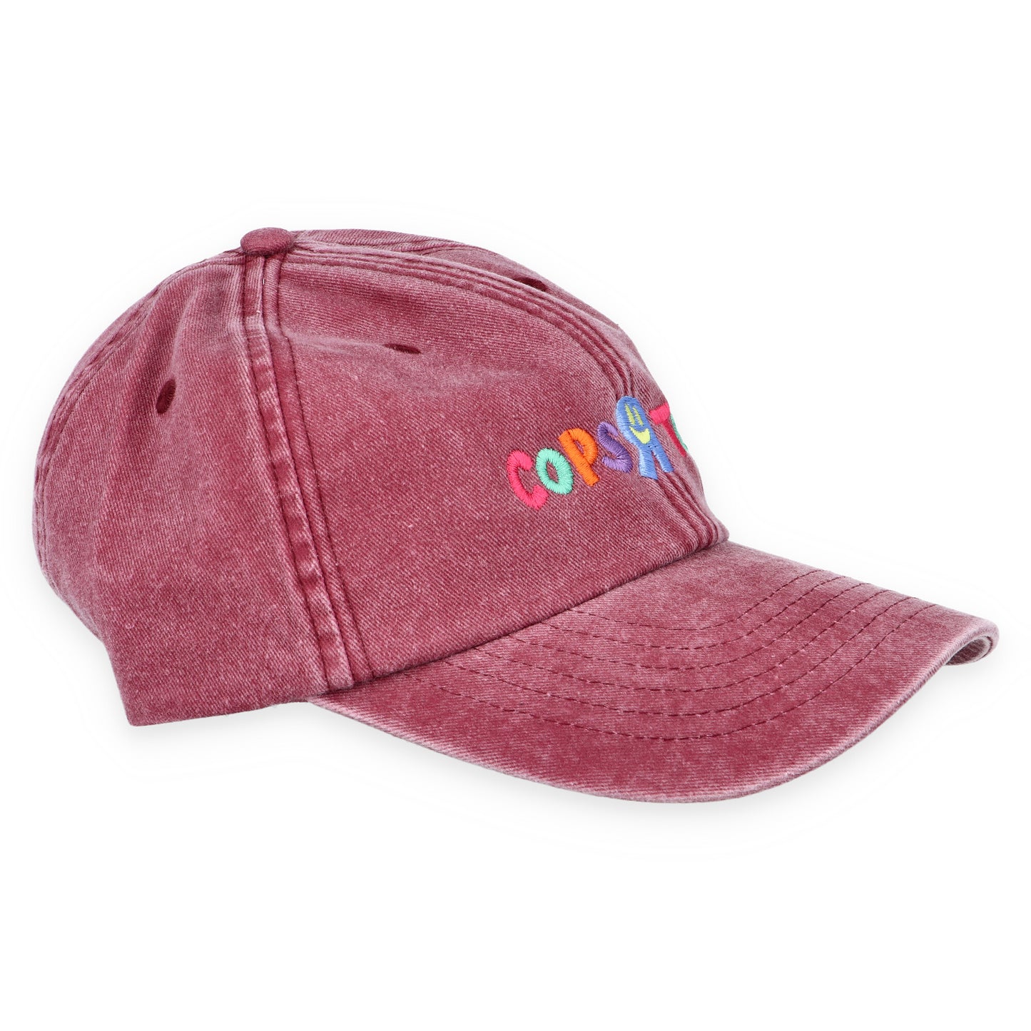Cops R Toys 6 Panel Cap Vintage Red Seitenansicht