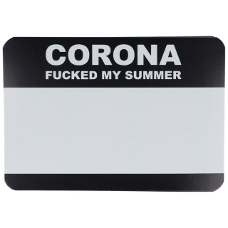 CORONA FUCKED MY SUMMER Sticker 50er Pack