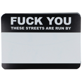 FUCK YOU! These Street... Sticker 50er Pack
