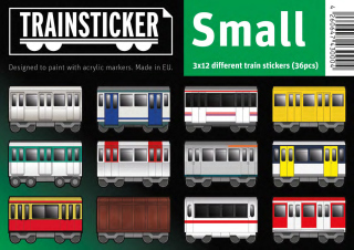 Train Sticker Set S (A7) 36 Stück