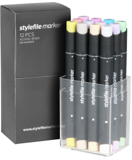 Stylefile Marker 12er Set Pastell