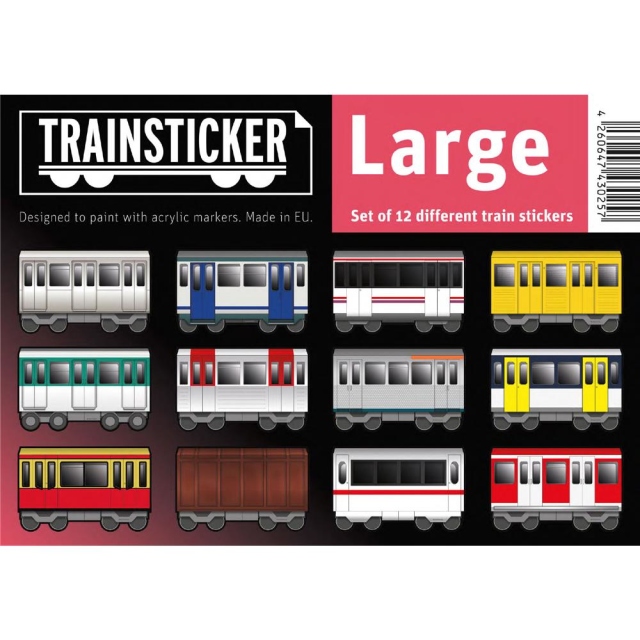 Train Sticker Set L (A5) 12 Stück