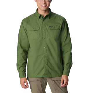 Columbia Landroamer Lined Shirt Grün Vorderansicht