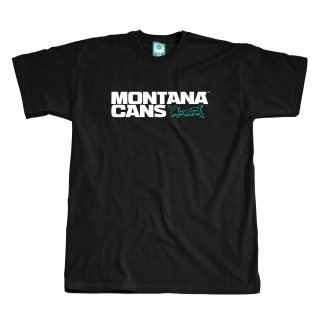 Montana Cans Logo T-Shirt Schwarz Vorderansicht