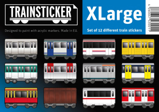 Train Sticker Set XL 12 Stück