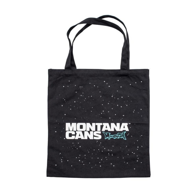 Montana Typo+Stars Cotton Bag (Black)