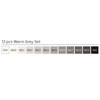 Stylefile Marker 12er Set Warm Grey