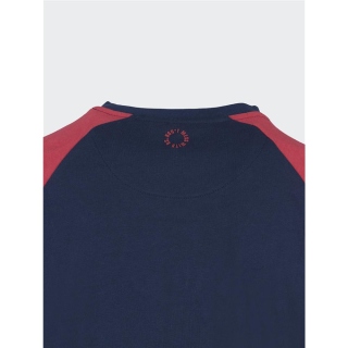 UNFAIR ATHLETICS Hash Panel T-Shirt (navy/red)